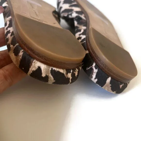 Veronica Beard Women's Leopard Print Sandals - Picture 7 of 8